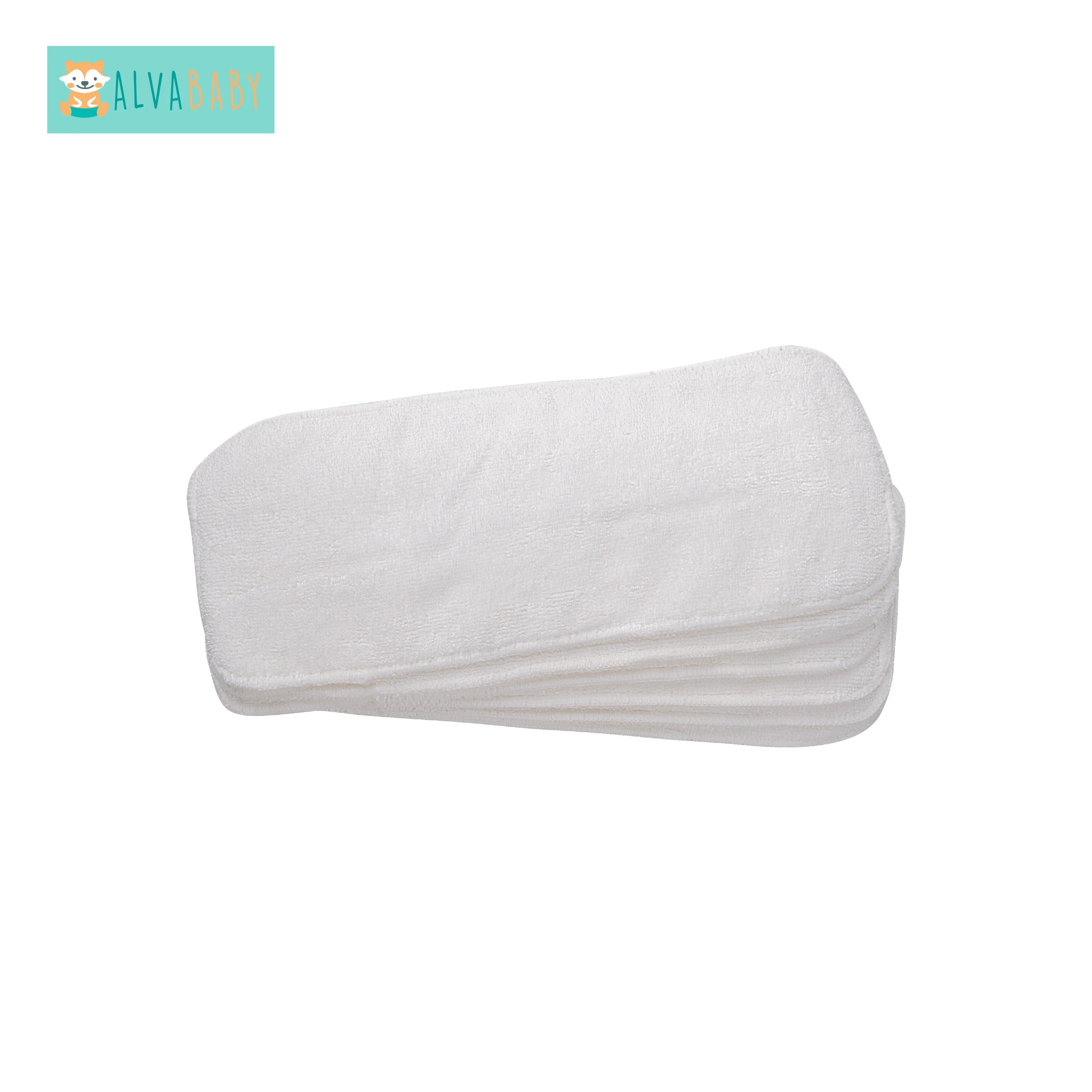 Alva baby three layers microfiber cloth diaper insert