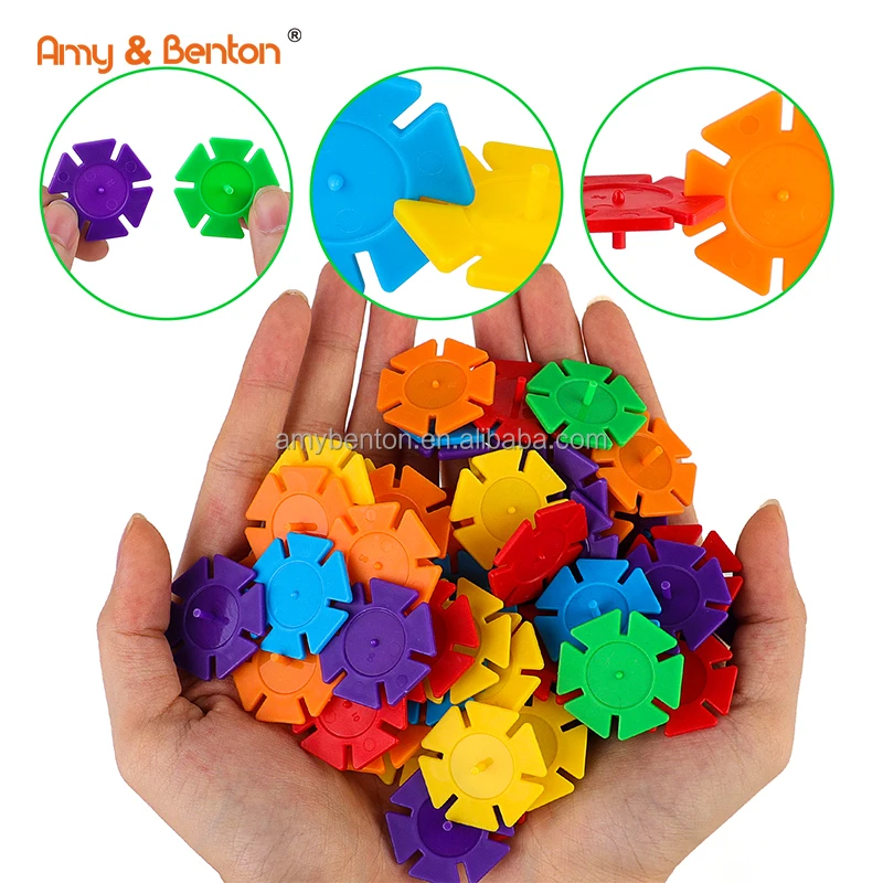 Plastic Small Mini Building Blocks Toys Kids Puzzle Spinning Top Set STEM & Preschool Table Top Toys From Amy&Benton