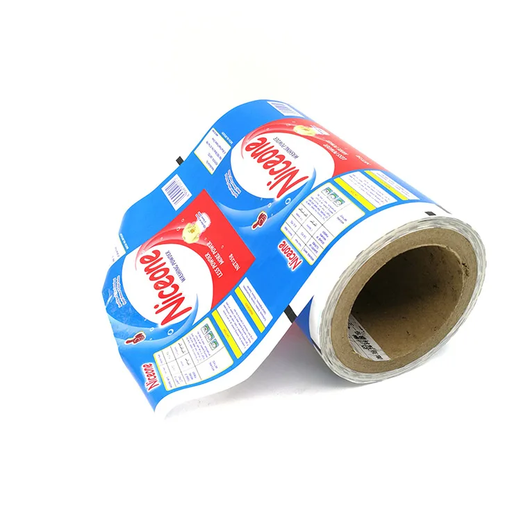 Wholesale Custom Printed Heat Sealing Mylar Packaging  Roll film For Washing Powder Packing
