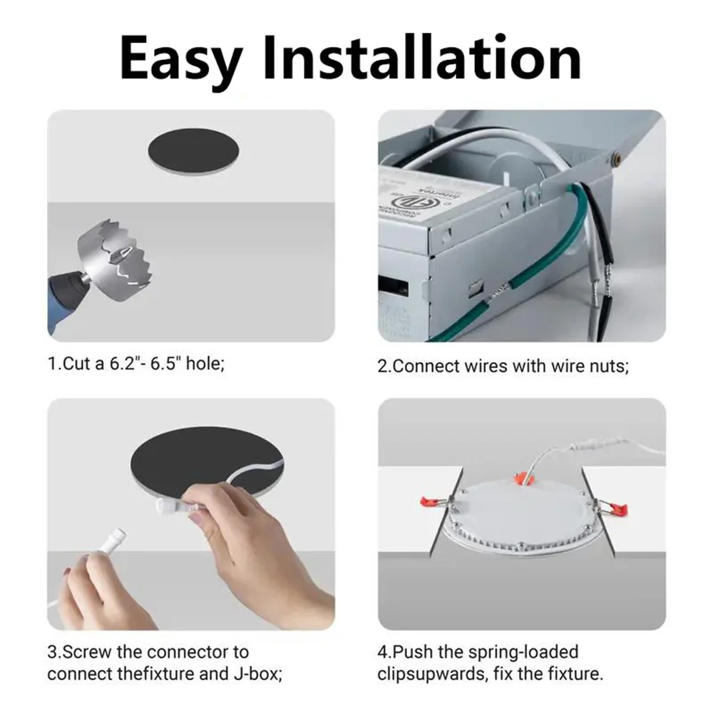 Factory Price 9w 12w Indoor Lighting Recessed Mounted Round Led Panel Light For Home Office Ceiling