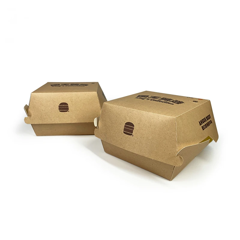 Biodegradable Takeaway Food Packaging Pizza Hamburger Bento Meal Fast Food Takeout Pulp Lunch Bagasse Sugarcane Burger Paper Box