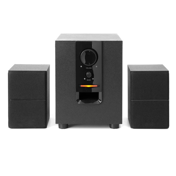 2.1 Wooden Multimedia Speaker with Superior Voice Quality hifi multimedia dj speaker