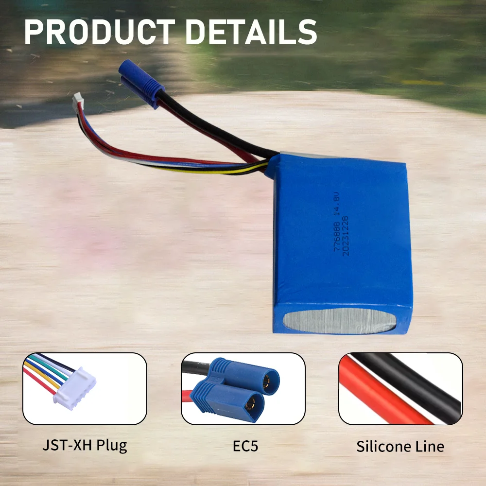 Factory Hot selling776888High Rate Powery Battery3700mAh14.8V Polymer Lithium Battery Rechargeable Battery For emergency igniter