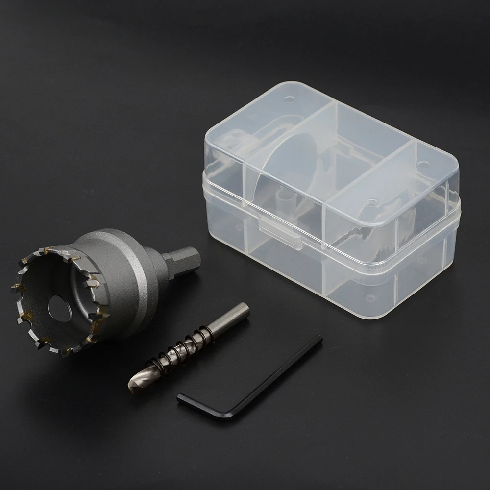 12-200mm TCT Hole Saw Drill Bits Alloy Carbide Cobalt Steel Hole Opener Metal Cutting For Stainless Steel Alloy Metal Drilling