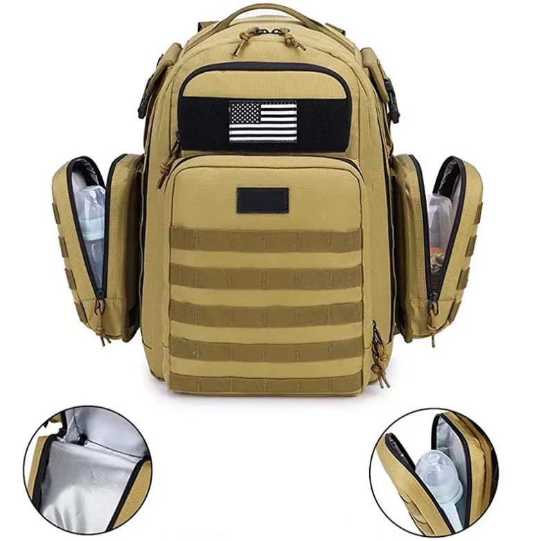 Best selling Amazon new tactics Dad diaper bag men travel bag baby diaper bag Multi-function backpack for dad