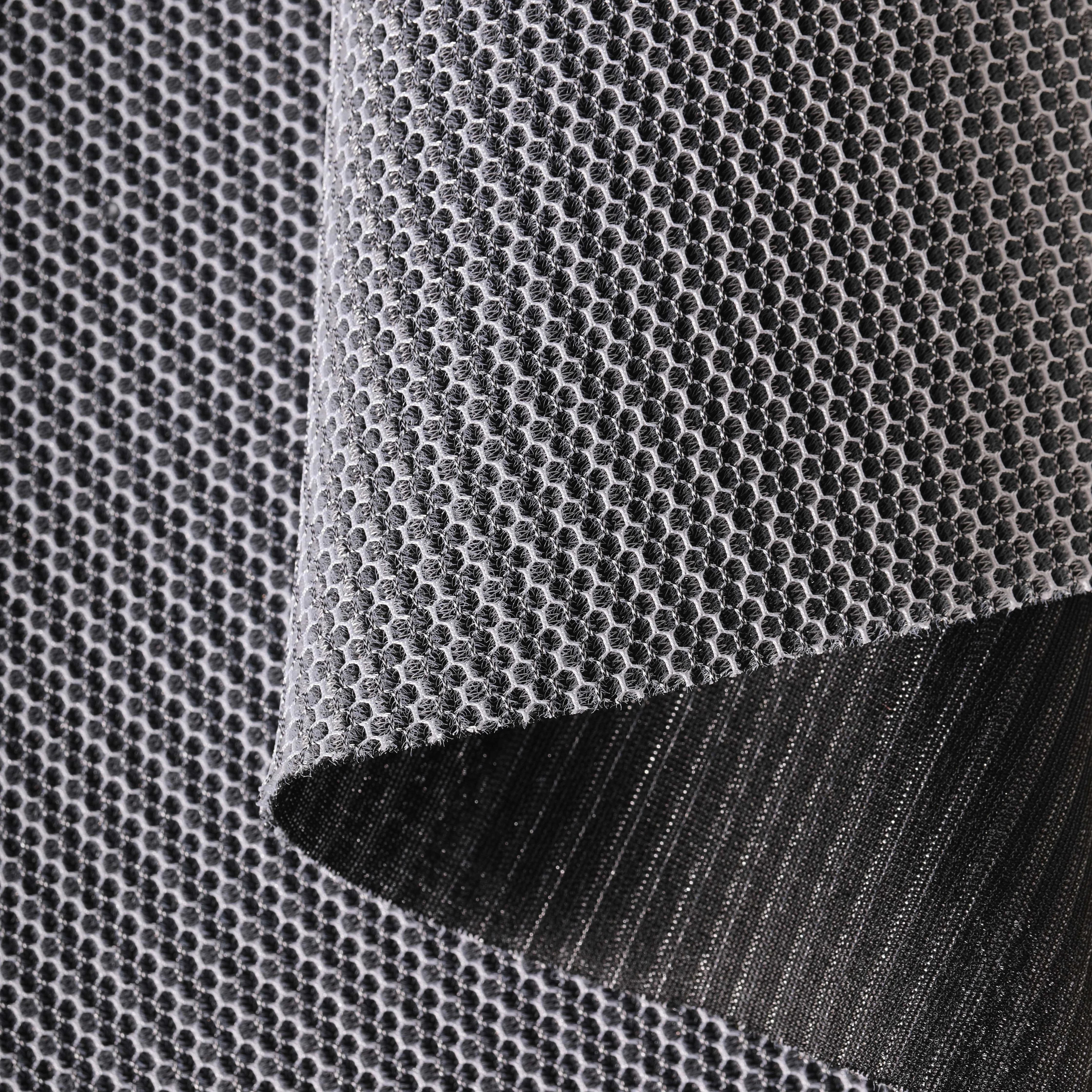Jinjiang Koyee 3d Sandwich Honeycomb Design Popular Elastic Polyester 3D Mesh Stretch Mesh Fabric For bags furniture tent shoes