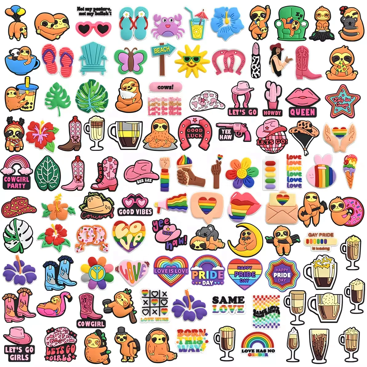 Factory Direct Sale Wholesale Designer Shoe Accessories Bulk Cute Shoe Charms Varied Shoe Decorations For Clogs