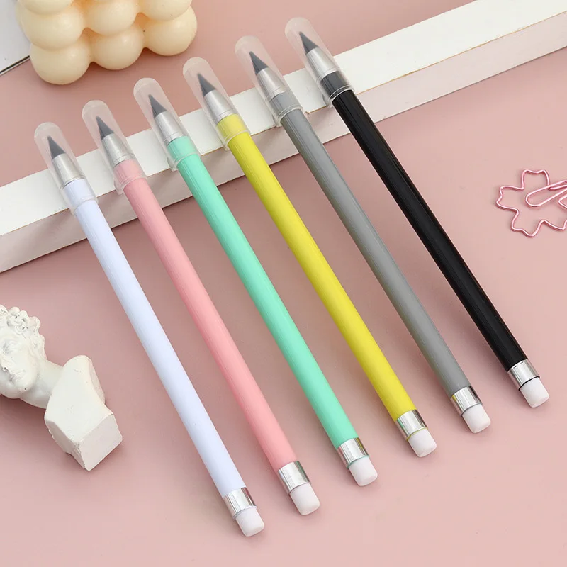 No Ink Eternal Pen Detachable Infinity Pencil Erasable Pencil Student Writing Art Pen Kids Painting Pen Mechanical Pencil