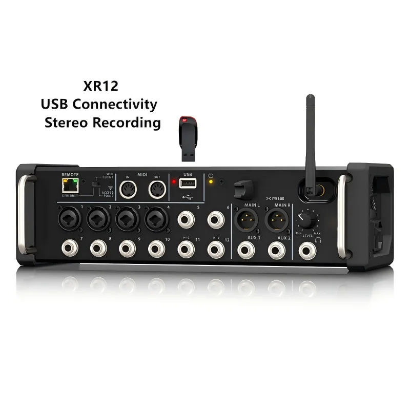 Высокое качество XR12 для Конференции дома Usb подключение стерео запись Мини цифровой Dj караоке микшер