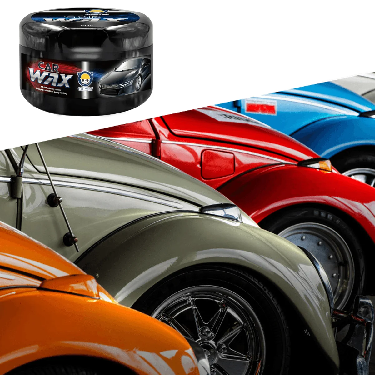 GORVIA China Manufacturer Carnauba  Waterless Car Care Car Solid Wax