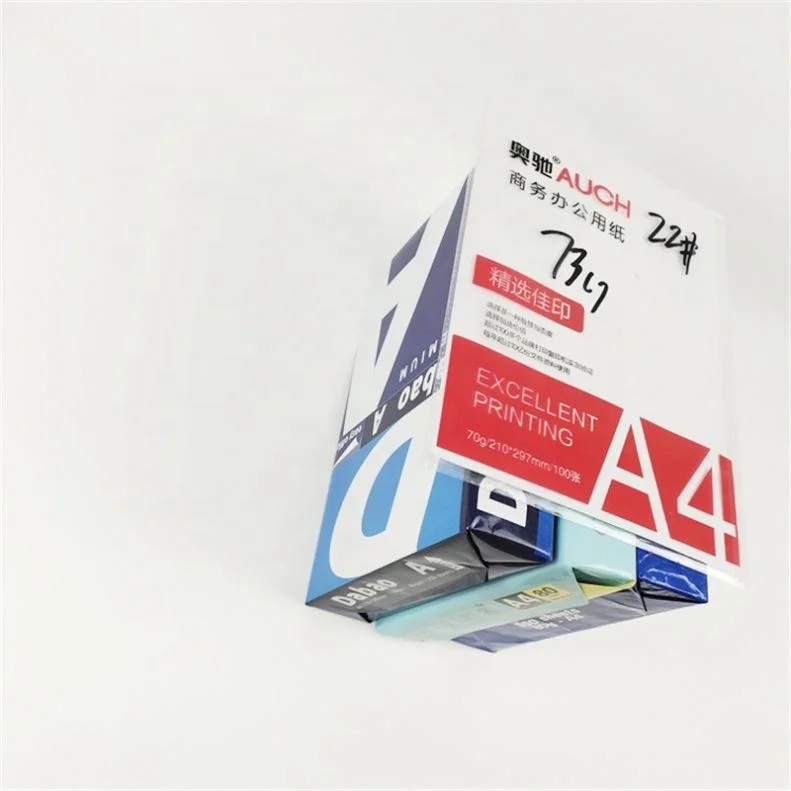 Бумага A4 A-класса супер белая Индонезия хлопковая бумажная линия