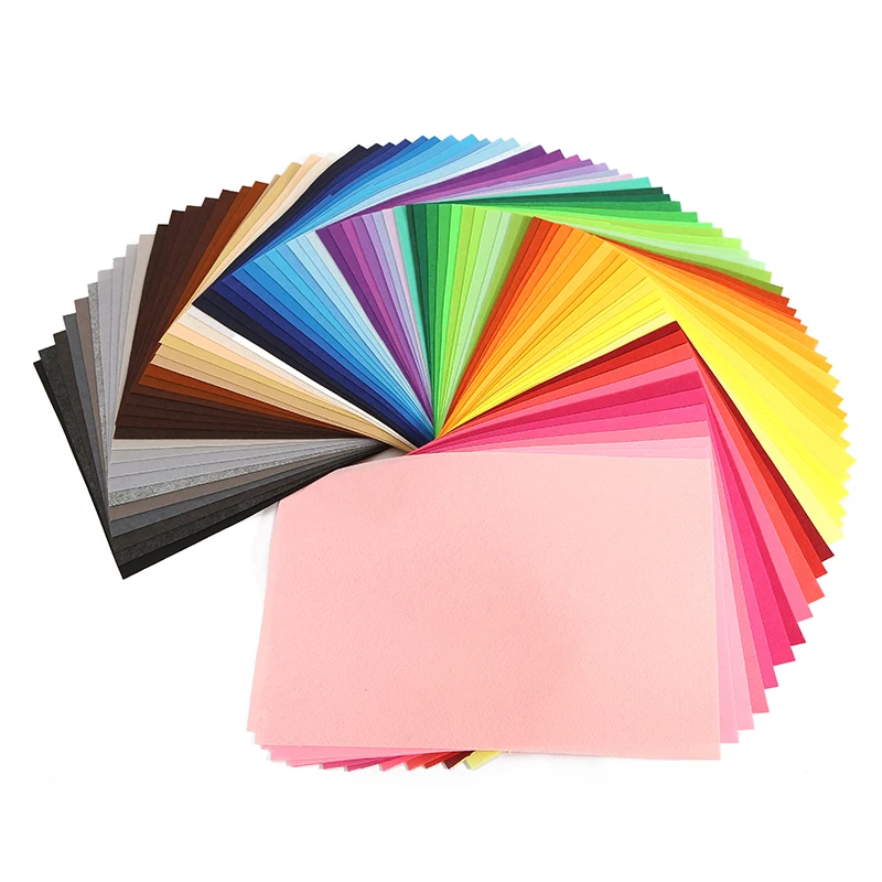 
The factory can order colored felt cloth 3mm handmade diy non-woven material halberd flannel needle punched non-woven fabric 