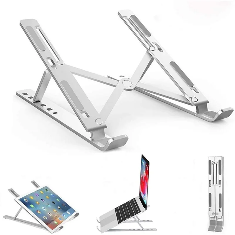 Регулируемая охлаждающая подставка для ноутбука из алюминиевого сплава креативный складной металлический держатель