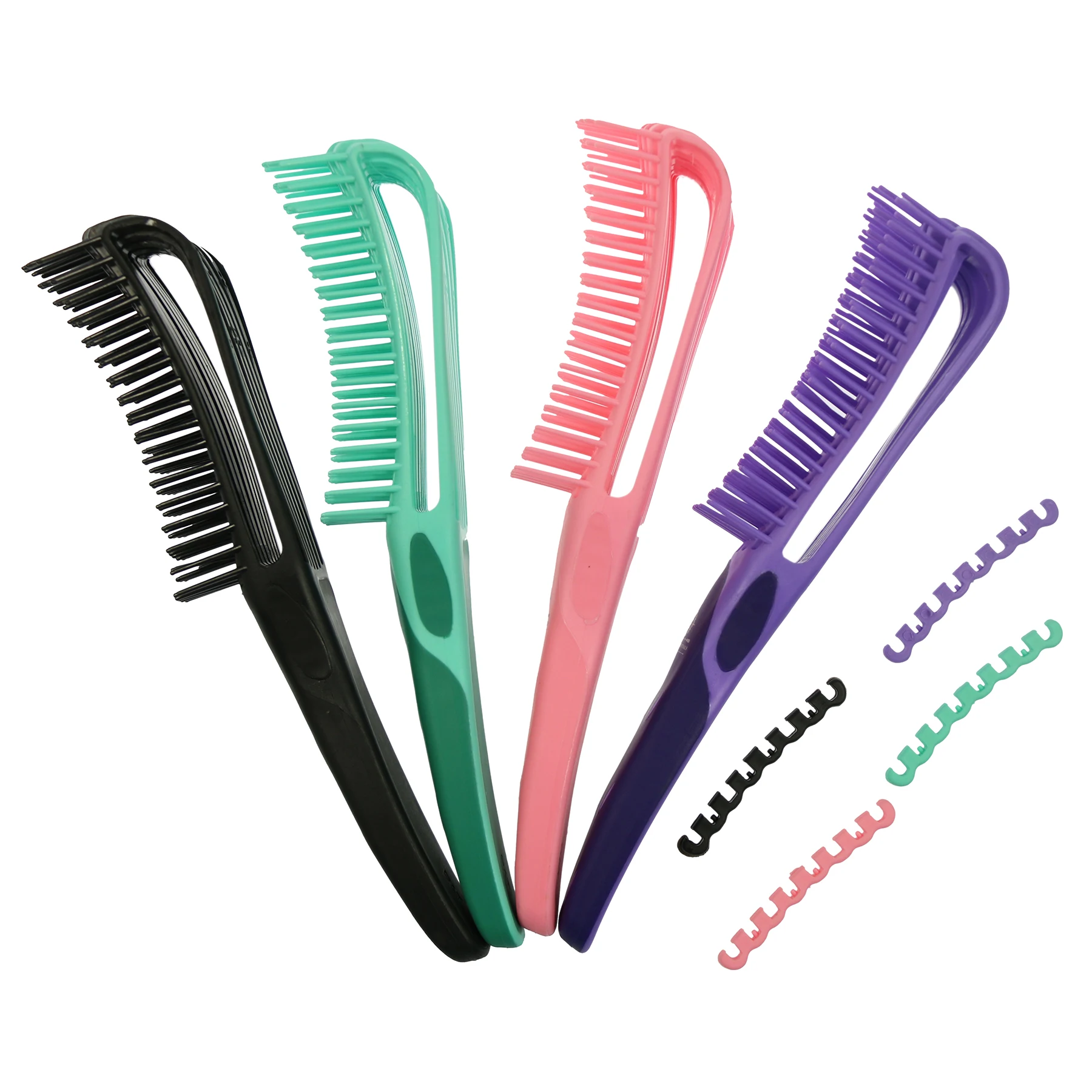 Shell Elastic Plastic Detangling Brush Detangling Hair Combs Hair Detangler Brush For Hair