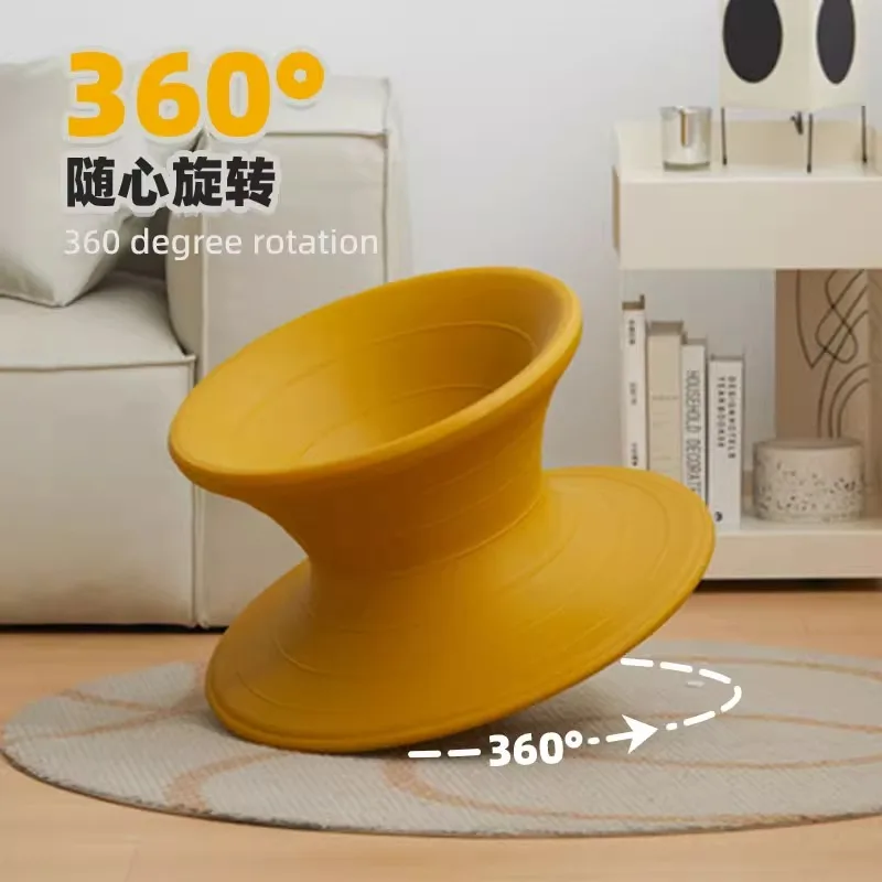 Modern simple creative design living room furniture set environmental protection PE material living room rotating leisure chair