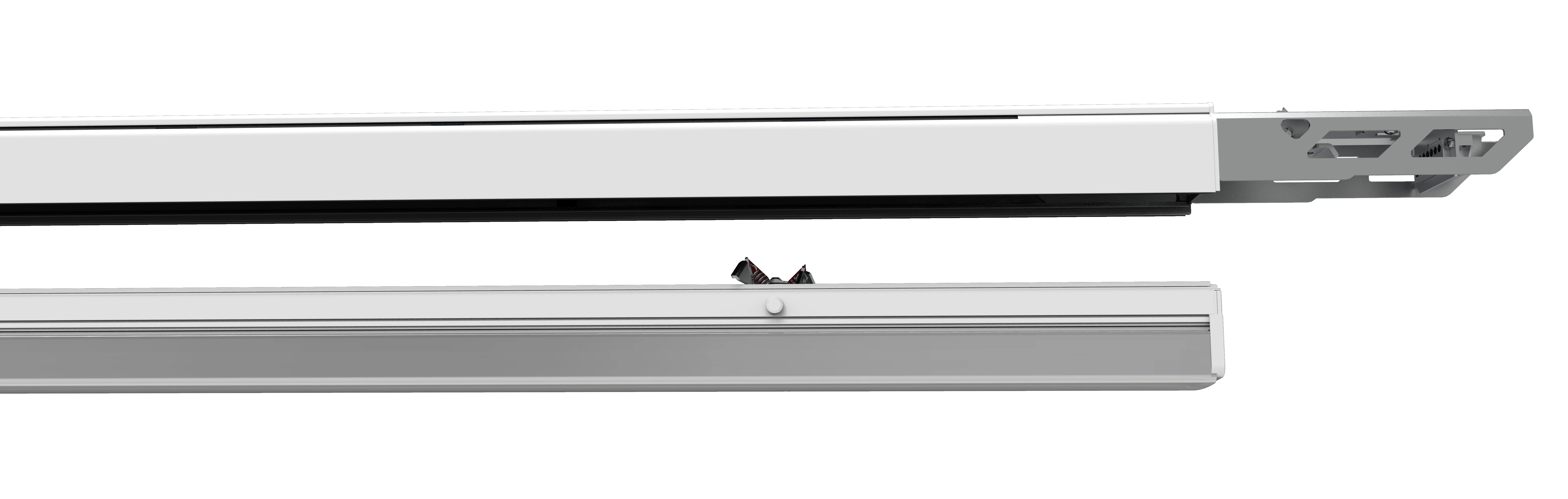 
Modern Light Fixture Led Linear Pendant in White Acrylic 40W SMD Led Chandelier Business Hall Meeting Room Office Lighting Chip 