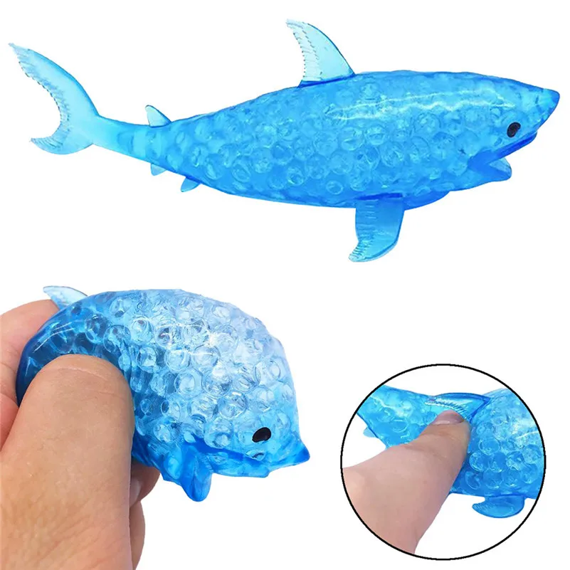 Squishies Toy Spongy Dolphin Bead Stress Ball Squish Antistress Squishy Reliever Toys For Children