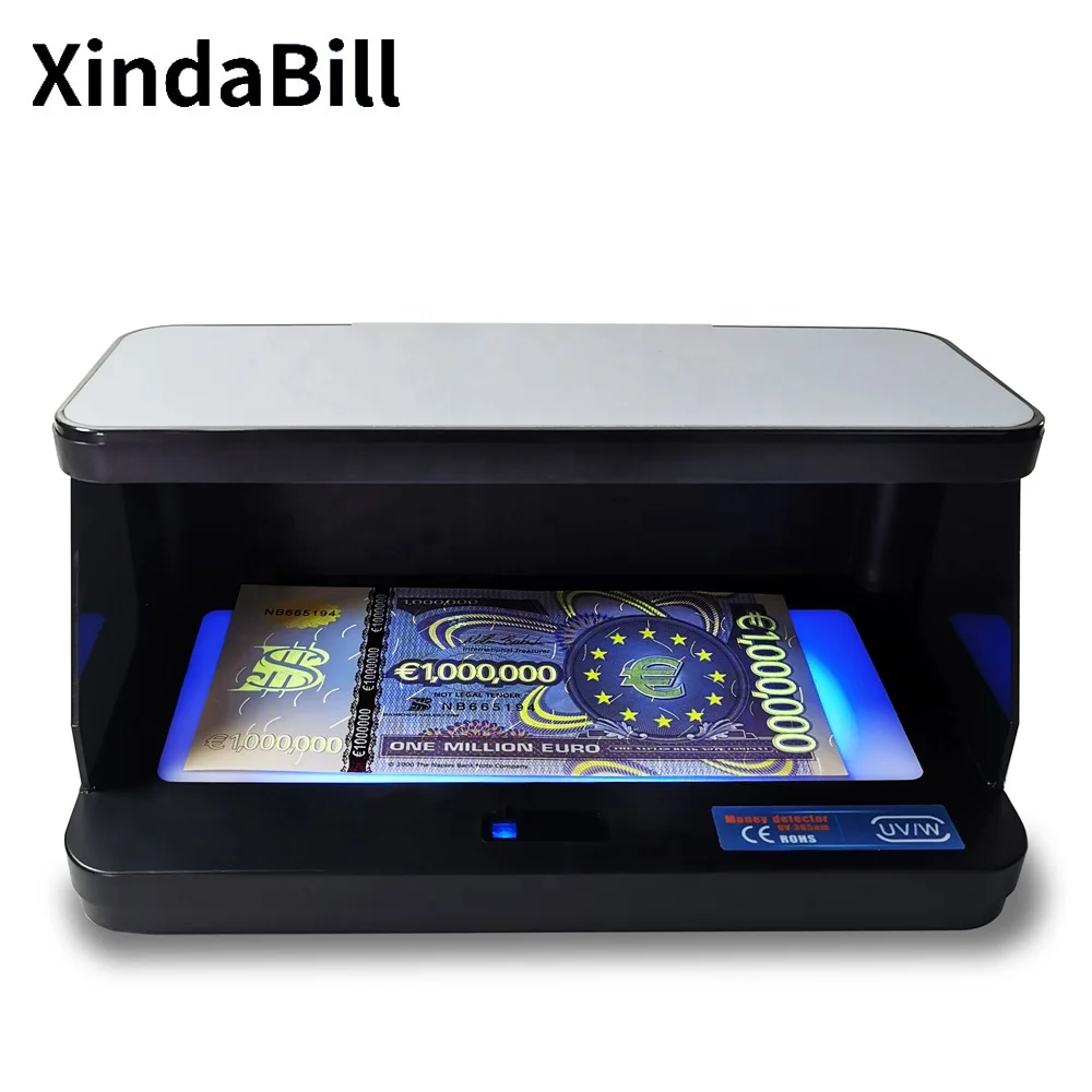 Multi Currency Money Detector HL-180 UVMG Watermark Mini Handy Banknote Bill Detecting Machine with Battery