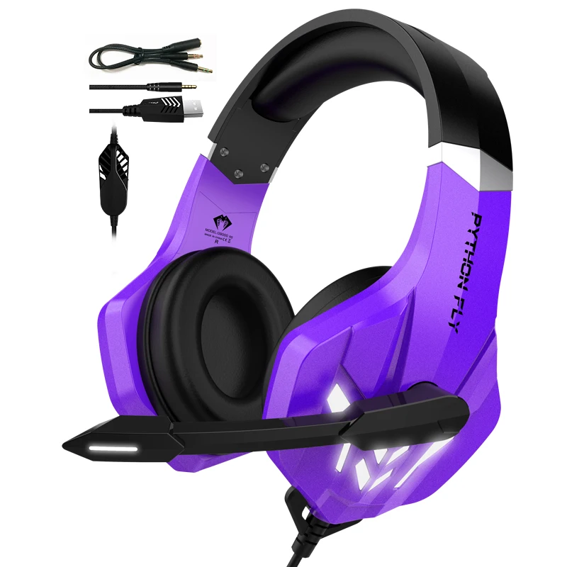 Проводные наушники Rgb с Usb, стерео наушники 7,1 с шумоподавлением, игровые наушники, наушники для геймера, наушники для геймера, 4