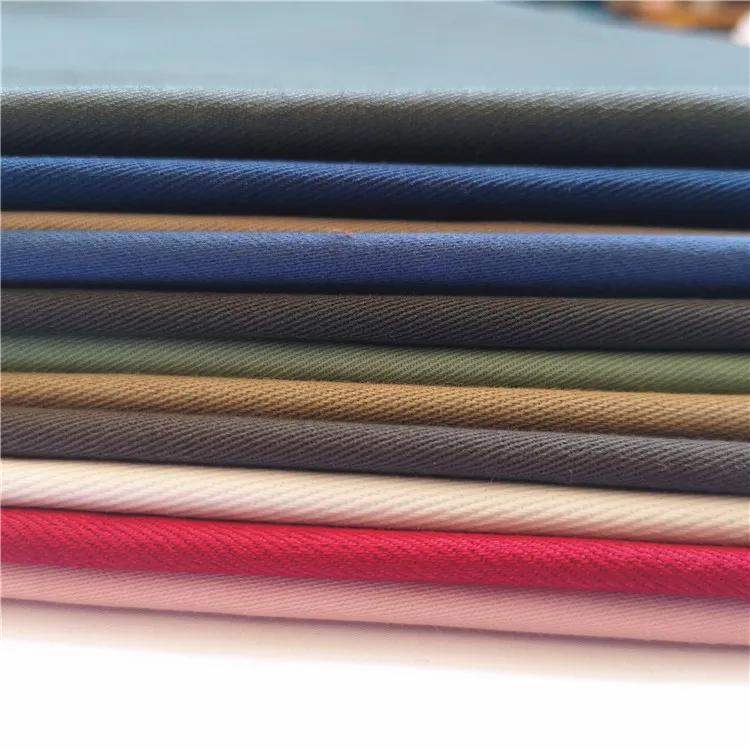 
98% cotton 2% elastane stretch twill cotton spandex stock fabric 