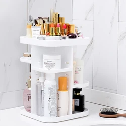 360 Rotating Makeup Organizer, DIY Adjustable Makeup Carousel Spinning Holder Storage Rack, Large Capacity Make up Caddy Shelf