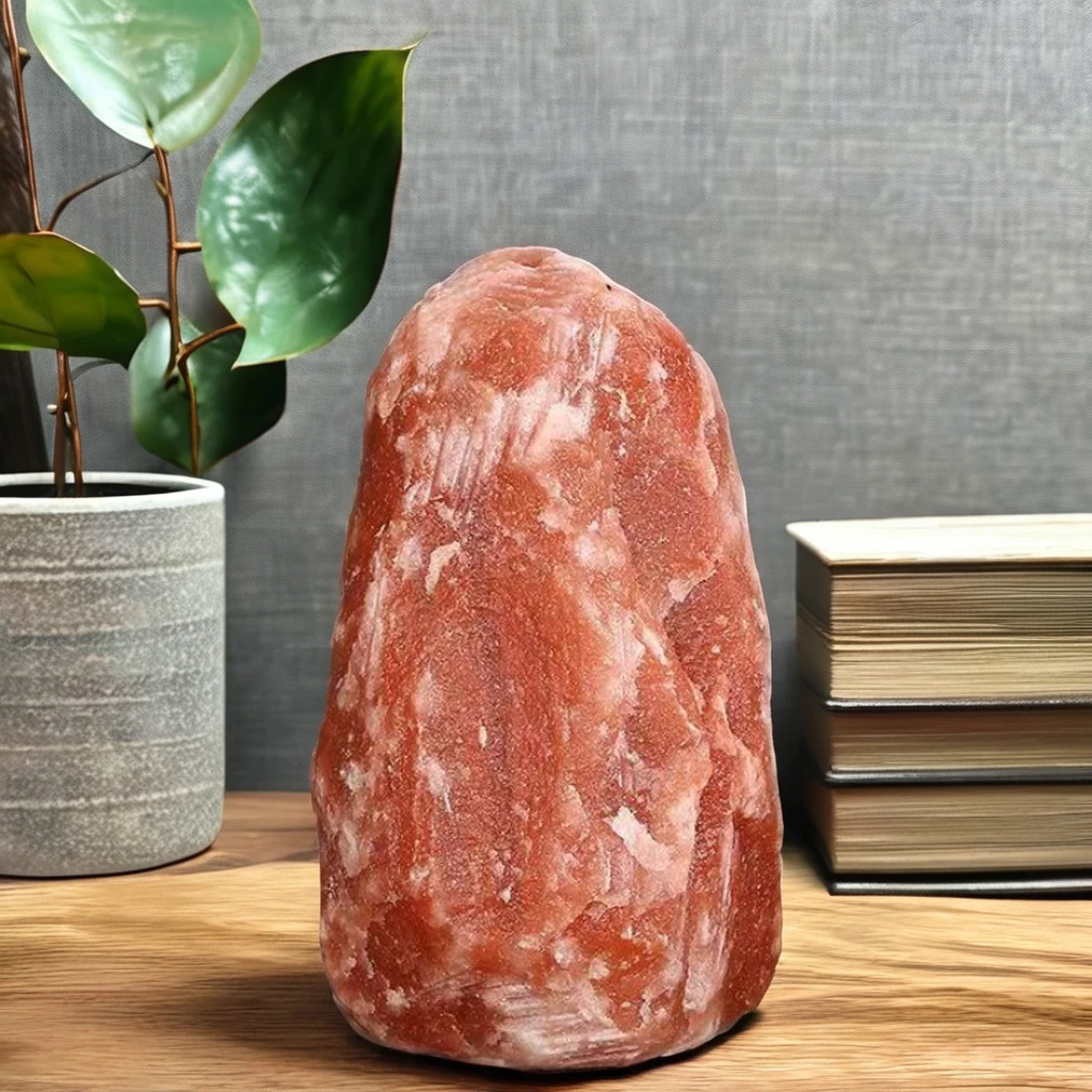 3-5kgs Dimmer Switch Himalayan Salt Lamp with Handcrafted Wooden Base For Home Decoration Tableware