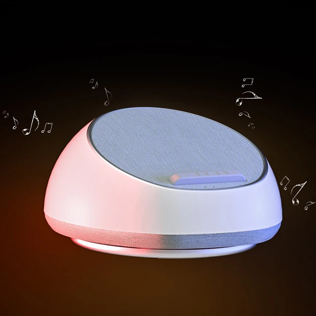 Многофункциональный 3 в 1 bluetooth динамик Светодиодная настольная лампа с 15 Вт QI Беспроводное зарядное устройство