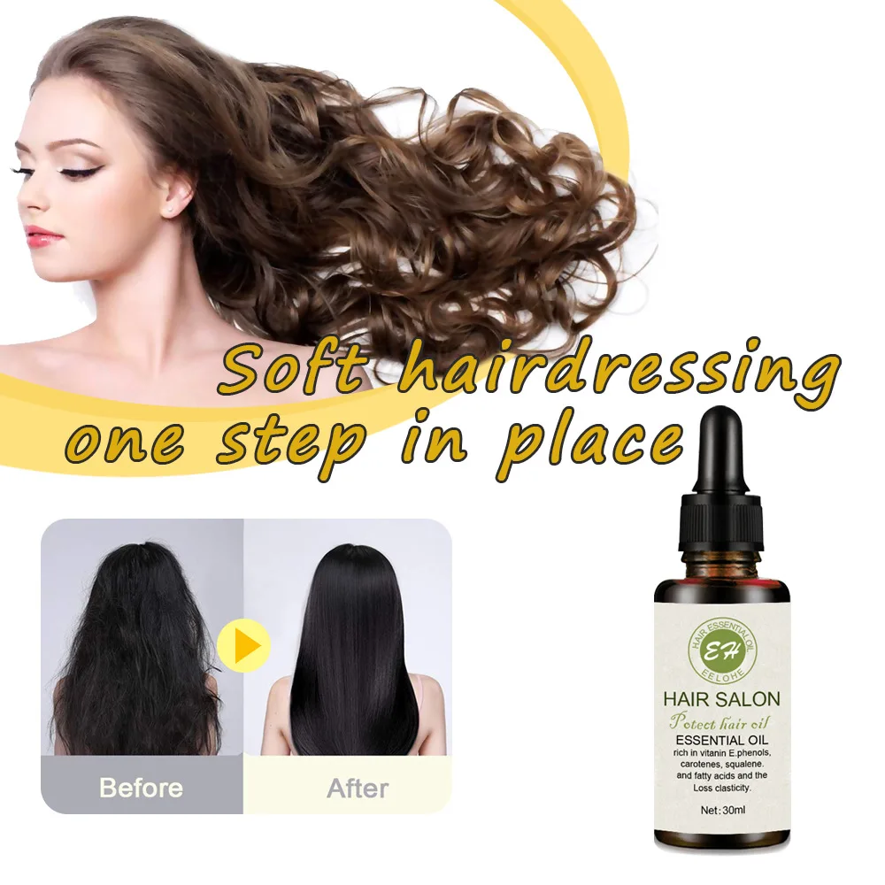 
Pure natural vitamin E hair treatment anti frizz shine nourishing hair care oil 