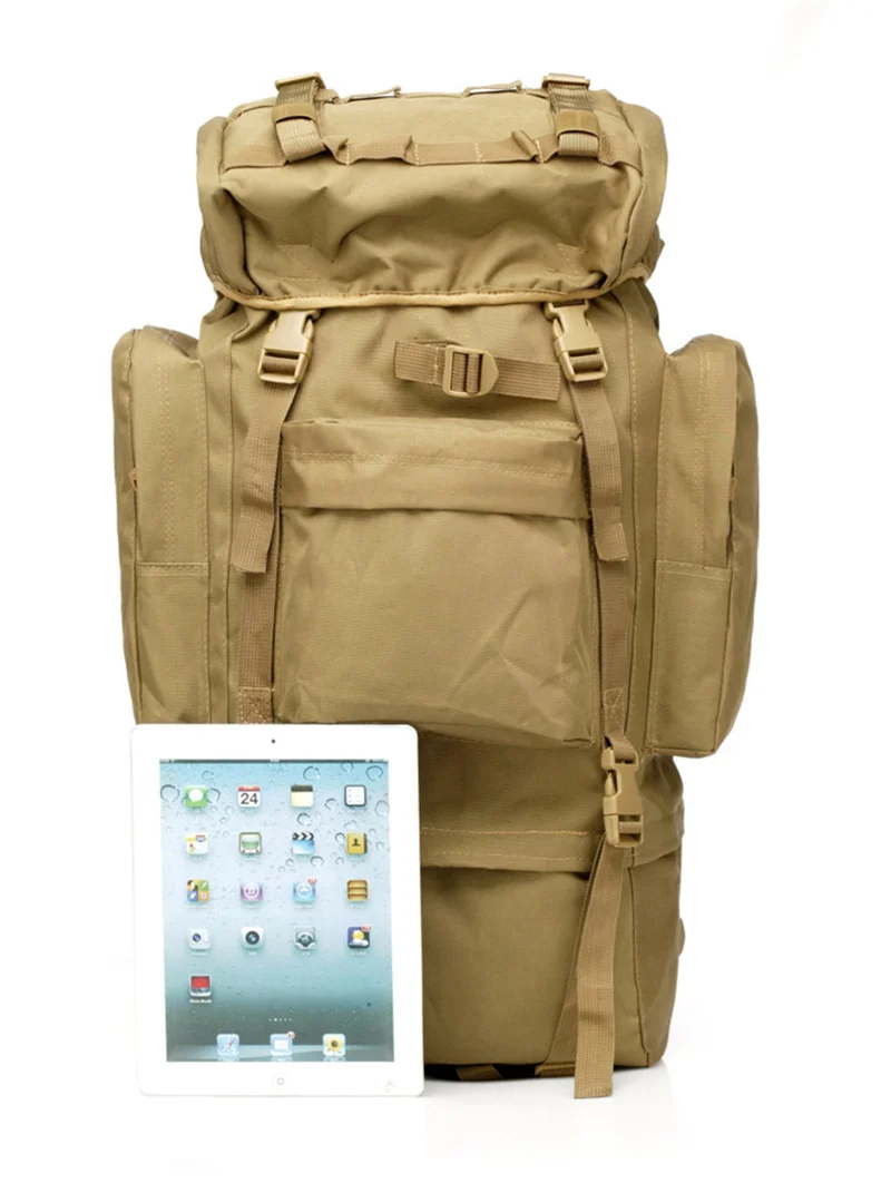 11-Colors 65L Outdoor Mountaineering Bags Field Tactical Camo Backpack