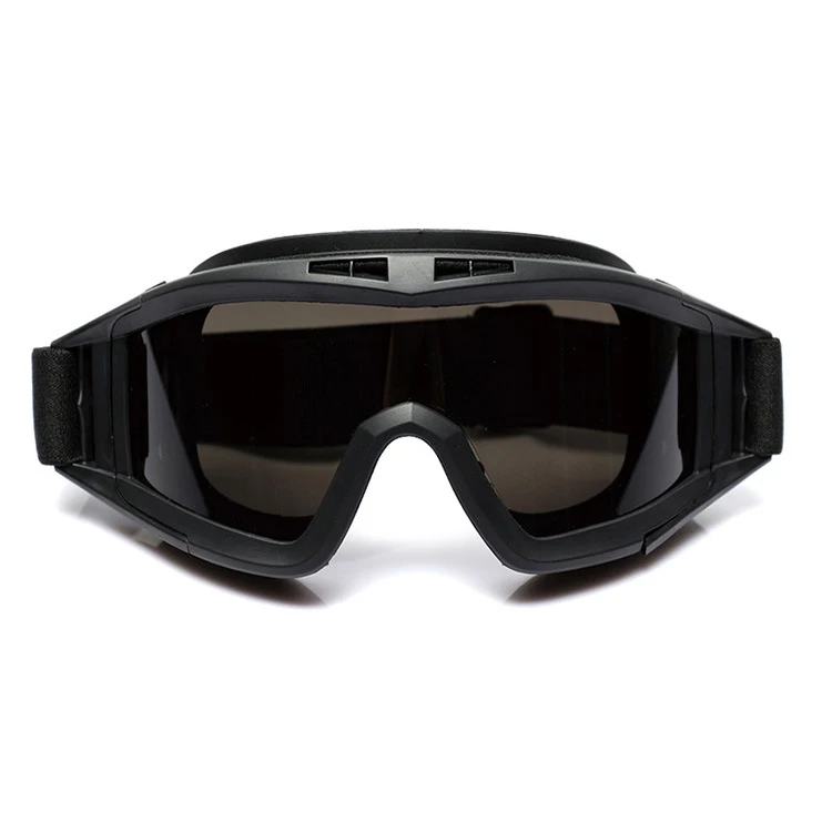 Tactical Goggles Outdoor Sports with 3 Lens Impact resistance Hunting Eye wear UV-400 Glasses for Motorcycle Riding