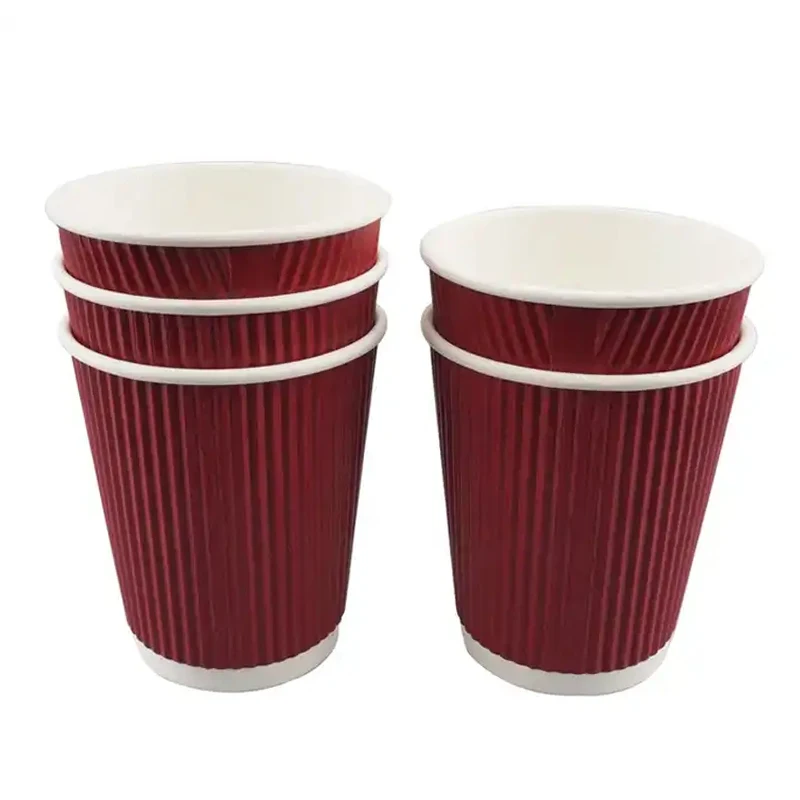 8 oz Disposable Cup White Paper Cup Coffee Tea Hot Chocolate Coffee Paper Cup Suitable for Home and Office Use