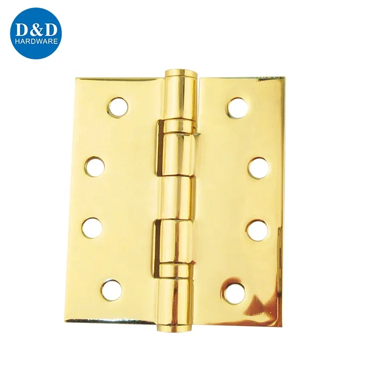 Hot sell Mirror light Gold-plated 2BB stainless steel 304 Loose Non-rising Pin door hinge for Interior door