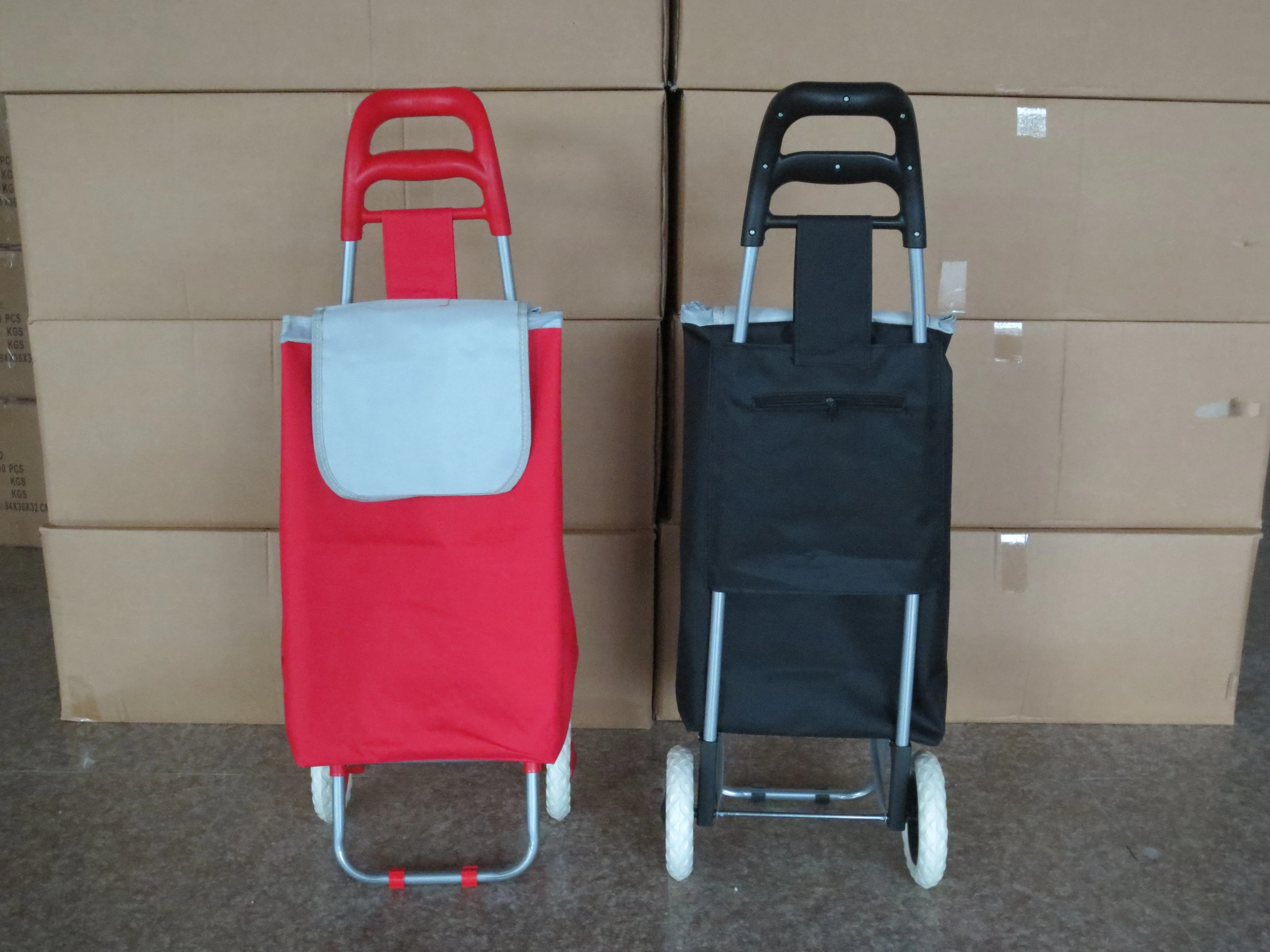 Factory Wholesale Supermarket Foldable Shopping Cart Folding Garden heavy-duty Trolley Bag