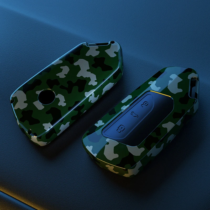 ABS+Carbon Car Key Case Cover Shell Fob For VW Volkswagen Golf 8 MK8 ID.3 ID.4 Cupra Skoda Octavia A8 SEAT Leon MK4 2020 2021
