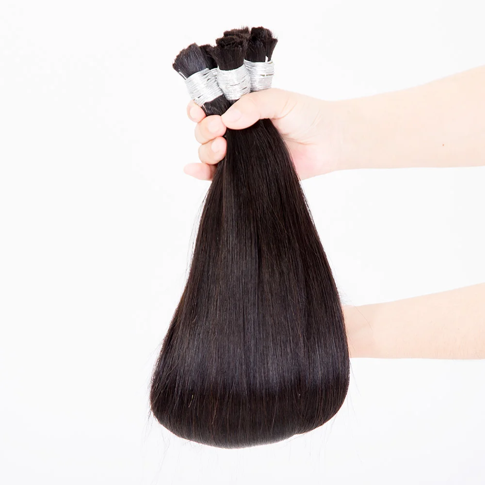 Best Selling Chinese Virgin Hair Bundles Human Hair Bulk #NC Straight 100 Gram Bulk Hair Ready To Ship