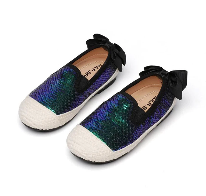sequin leather flat baby toddler walking comfortable kids sneakers casual running boat shoes