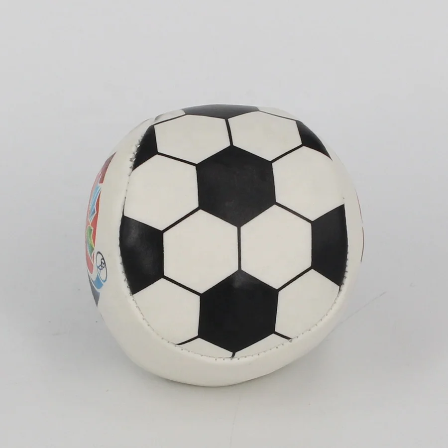 Custom Durable Leather Soccer Ball Mini Footbag Hacky Sack For Kids Outdoor Toy Ball