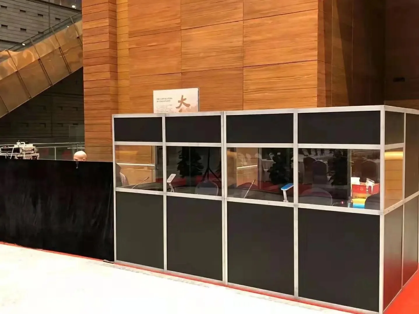 Interpretation Conference System Whisper Cube Simultaneous 1 2 3 person Translation Interpretation Booth