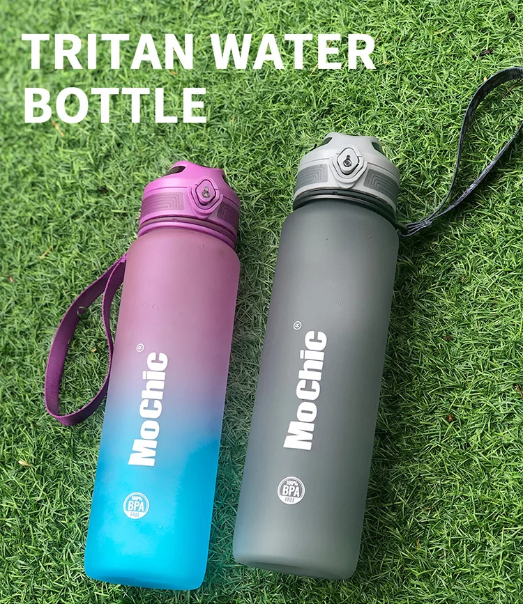 New Arrival Multi-function Large capacity 1000ml Cold Water Outdoor Gym Tritan Plastic Water Bottles