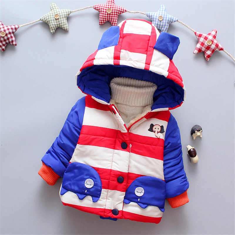 Wholesale Thick Winter Jacket For Boy Fleece Jacket Parkas Custom Children Kid Warm Jacket