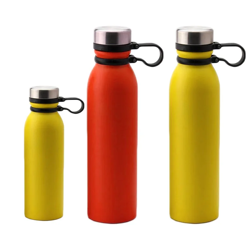 wholesale 350 ml 500 ml 750 ml stainless steel sport water bottle with handle double wall vacuum thermo bottle