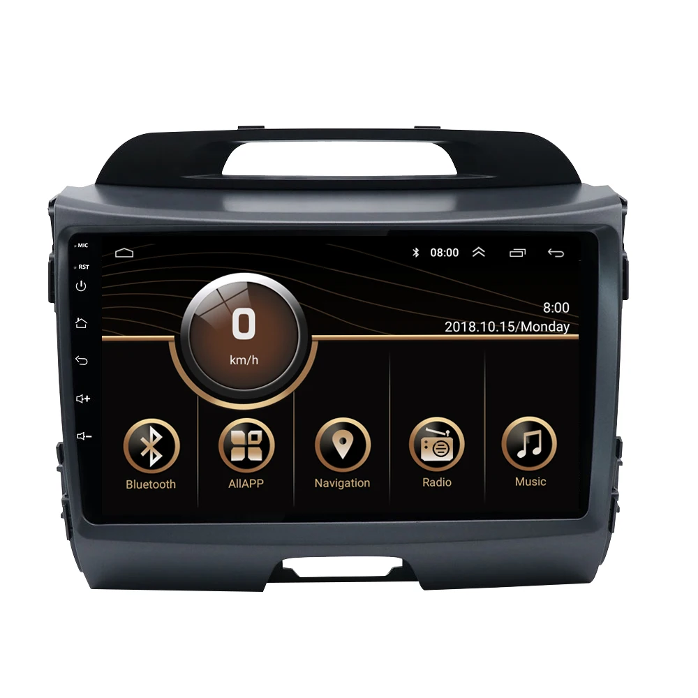 Android 10 Quad Core Car Video Audio DVD Player for KIA sportage 2011-2015 WIFI GPS Radio Stereo Video Carplay