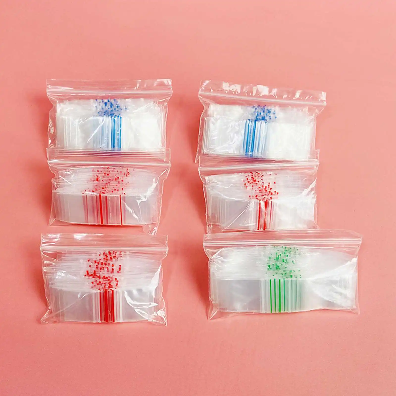 Mini Small Jewelry Pe Plastic Packaging Plastic Bag Small Grip Self Seal Earring Clear Zipper Bag Min Ziplock Zipper Pouch Bags