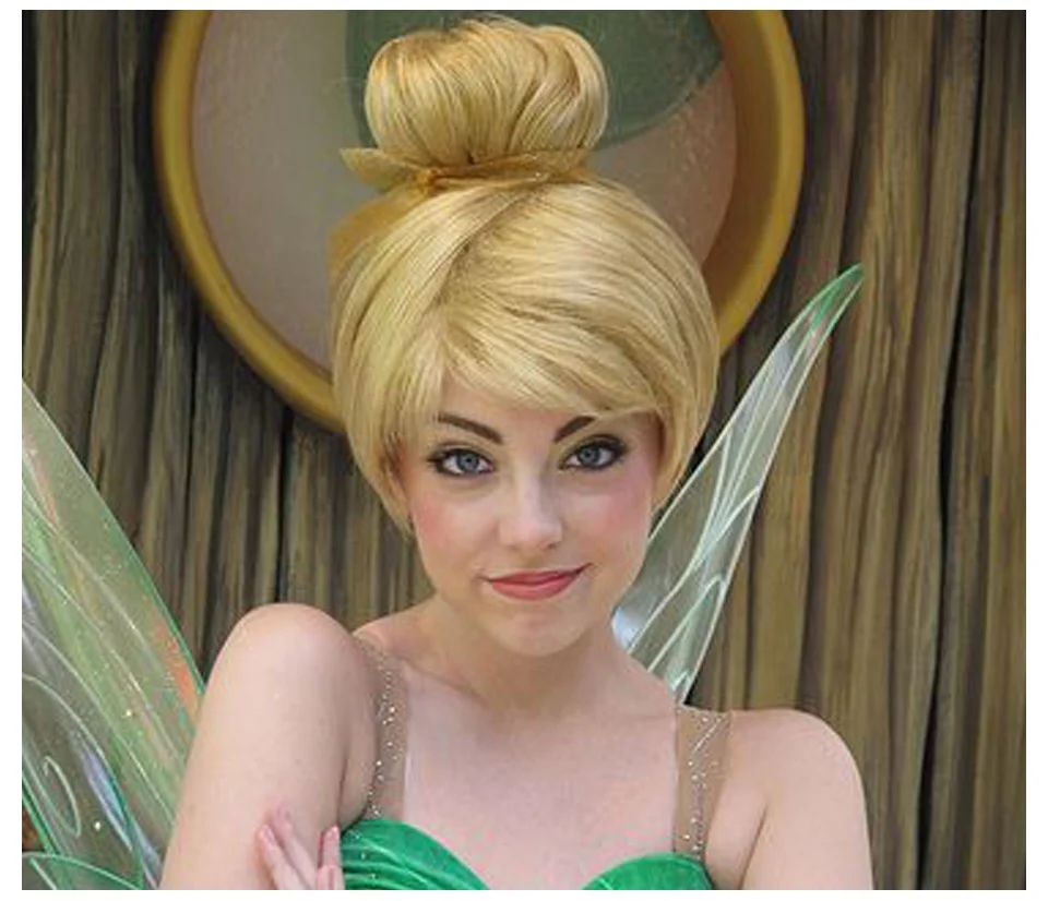 SARLA Wholesale Cheap Short Synthetic Hair American Girl Doll Wigs Blonde Bun Chignon Costume Child Bangs Wig Cosplay Wigs