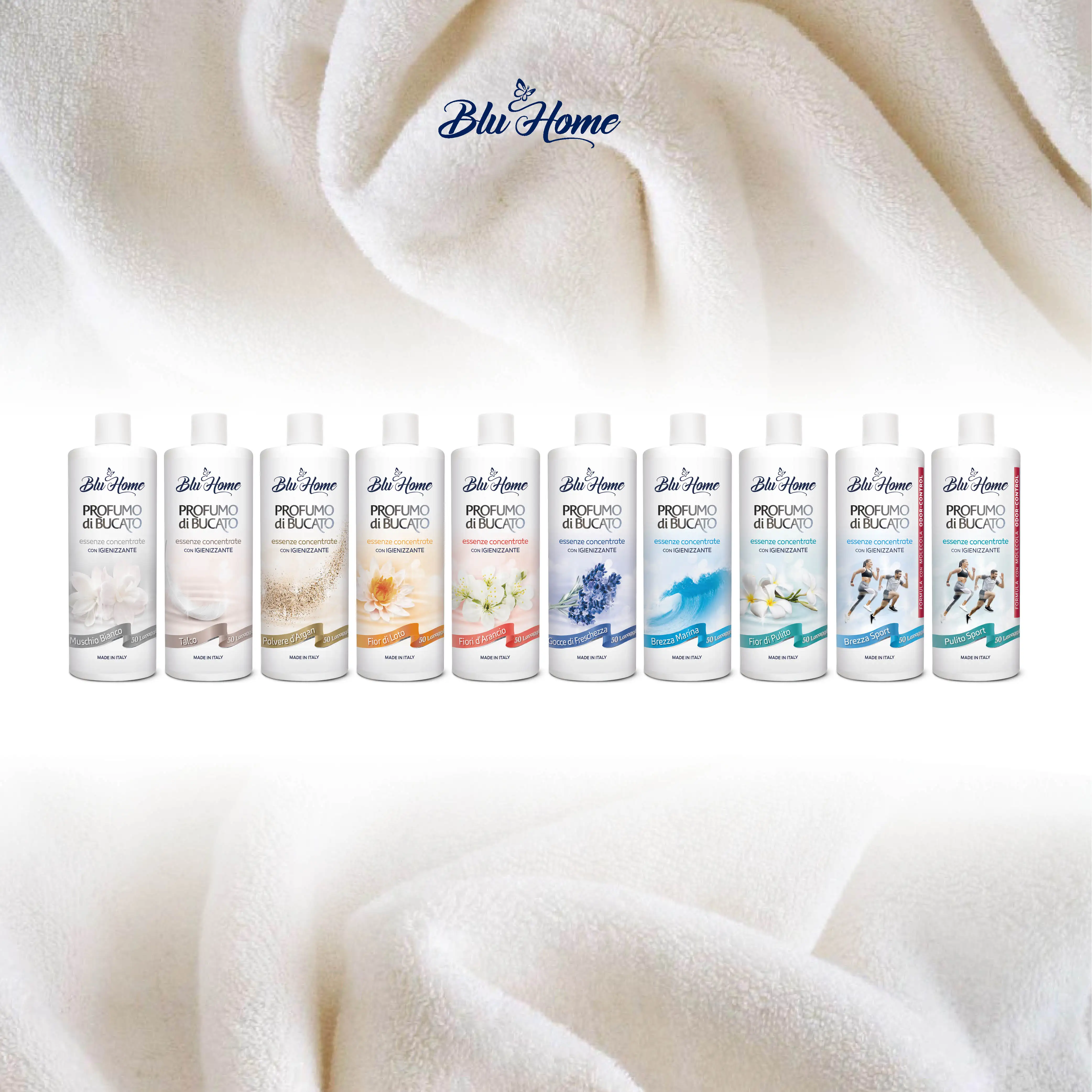Blu Home 250ml Laundry Fabric Softener Delicate Note Musks White Flowers Fragrance Concentrated Essence Scented Clothing Perfume