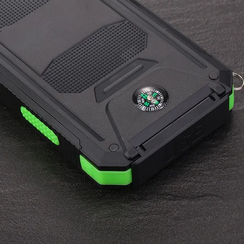 IP67 IPX6 Waterproof Solar Power Bank 20000mah Solar charger waterproof 10000mah 8000mah power bank portable for cell
