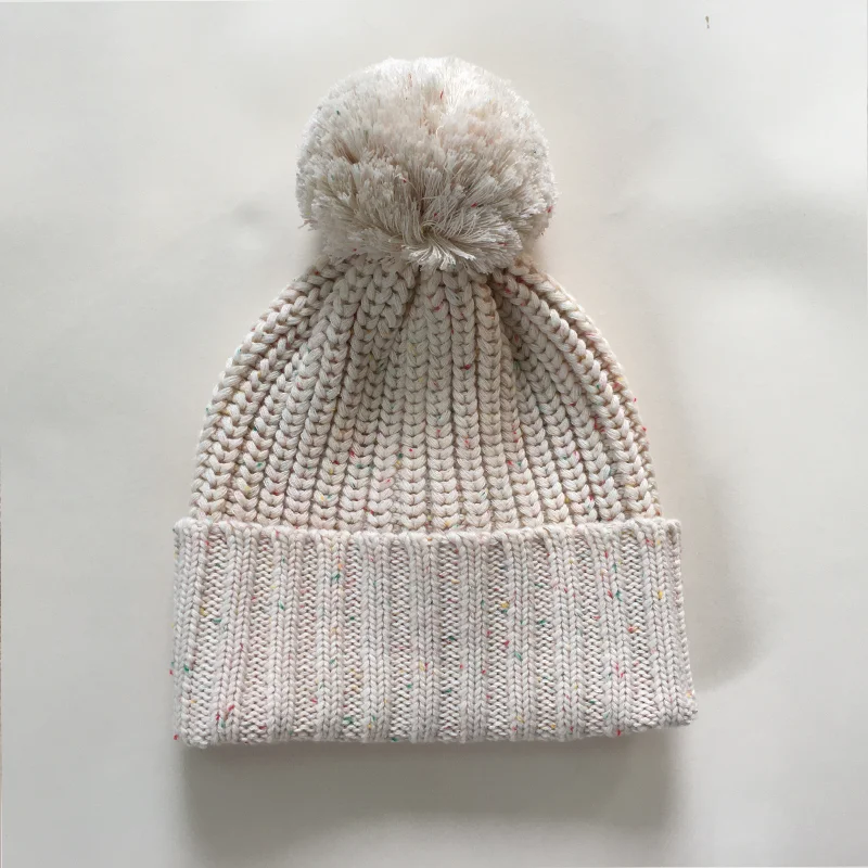 Autumn Winter Solid Color Baby Knitted Hats Kids Girls Boys Beanies Caps Warm Soft Casual Hats for Children.