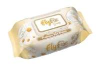 Влажные салфетки Flyfix премиум класса с пластиковой крышкой 100 шт. ароматизированные высококачественные экологически чистые одноразовые