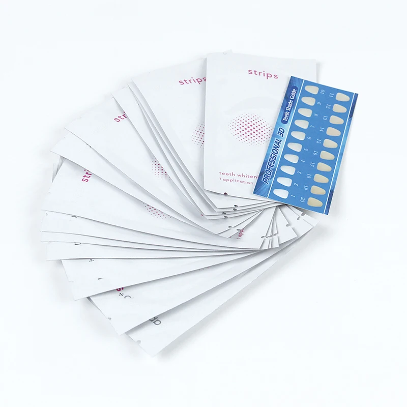 14 Pcs 100% Effective Non Peroxide Activated Customize Logo PAP Teeth Whitening Strips Private Label Whitening Strips Kit