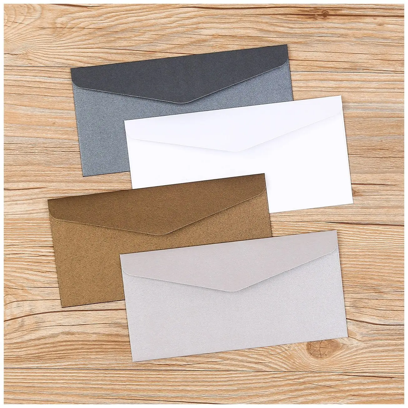 High-end Hot Foil Stamping Soft Touch Pearl Paper Envelops